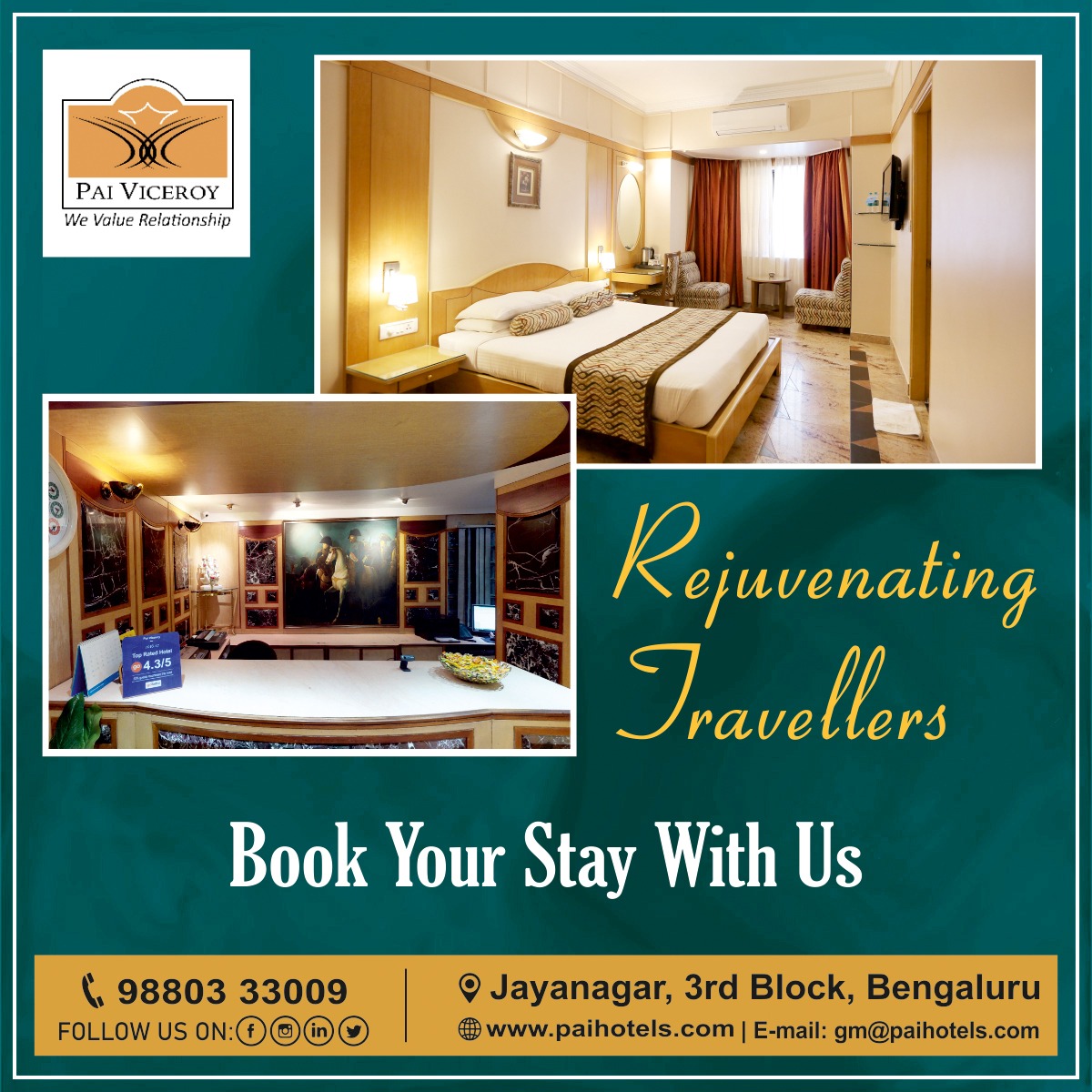 Hotels in Jayanagar 3rd Block, Bangalore, Bangalore – Book from