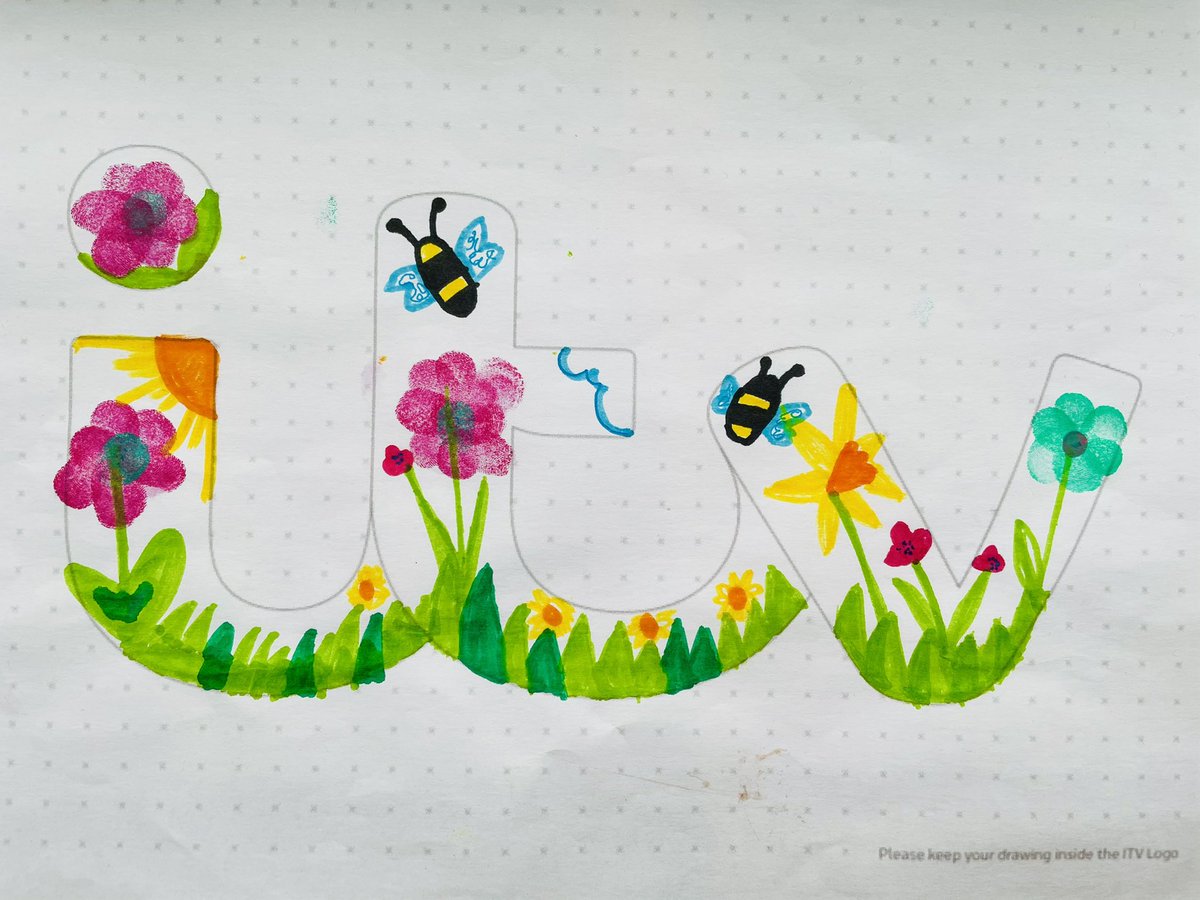 loddle2906's tweet image. Keep your eyes peeled from today on ITV! @WellfieldMiddle 

Ava’s Spring fingerprint ident design for #itvkidscreate 2021 will be featured between programmes 💐 
Feeling very lucky &amp;amp; #proud, as her @captaintommoore 100 steps design was shown last year too 😁