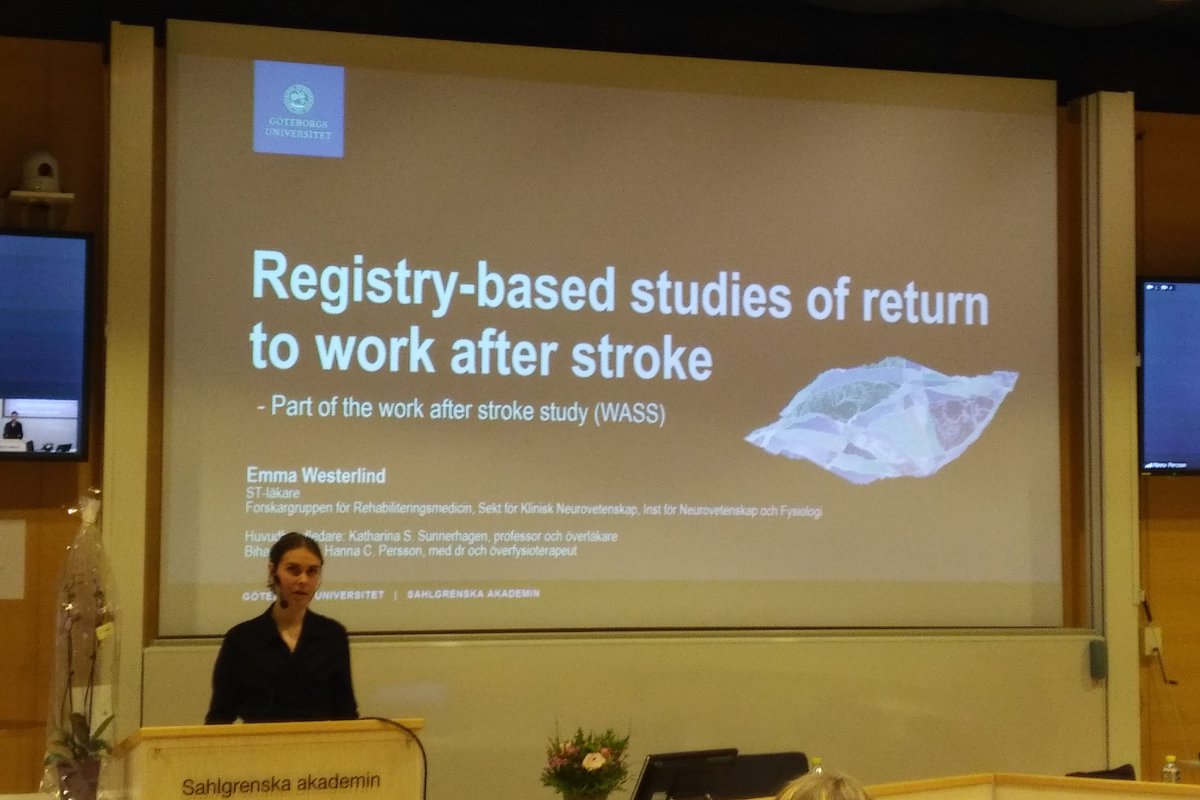 Emma Westerlind har börjat disputation. Heja på henne!