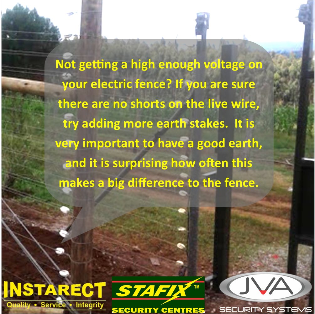 How Good Earthing on your electric fence can make a big difference.
#JVA #Stafix #Instarect #earth #fenceearth #electricfenceearth #earthing #voltageonelectricfence #livewire #earthstakes #perimeterfence #conservancyfence #farmfence #wildlifeprotection #commericalfence