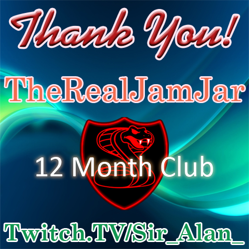 Sir_Alan_'s tweet photo. Thank you @therealjamjar1 for joining the #12MonthClub on my #Twitch channel 😊
I appreciate your support on stream this past year mate, as well as the assistance with #FindBaeForAlan and the #Alan2021 campaign😉
#FBFA #KnightOwlz #ILYFAM 🌙🦉🎮❤️ https://t.co/zEpo43ThgP