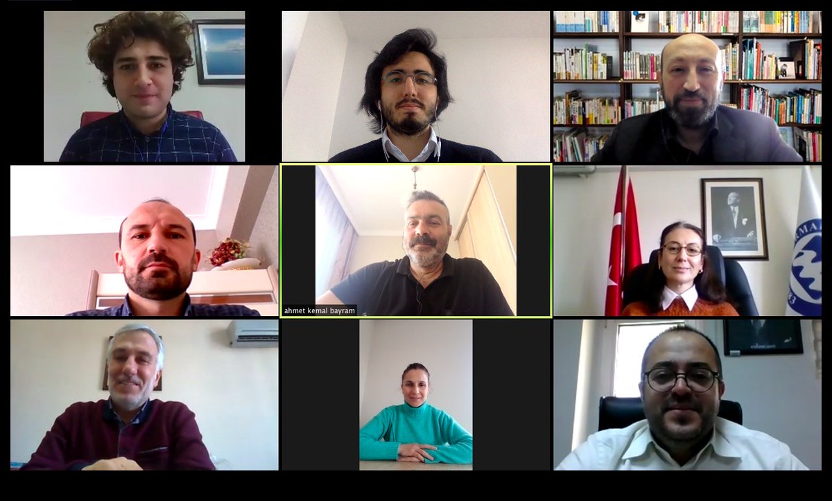 Yönetim Kurulu toplantımız @IBKanli, Prof. Dr. İclal Attila, Prof. Dr. A. Kemal Bayram, Prof. Dr. Hasan Korkut, <a href="/AAri_Marmara/">Ali ARI</a>, Doç. Dr. Rüveyda Kızılboğa Özaslan, Dr. Öğr. Üyesi Hüseyin Mercan, <a href="/myasinbozkus/">M.Yasin Bozkuş</a> ve <a href="/1bedirhannn/">Bedirhan</a> katılımlarıyla gerçekleşti.

<a href="/erolozvar/">Erol Özvar</a> 
@marmaraunv