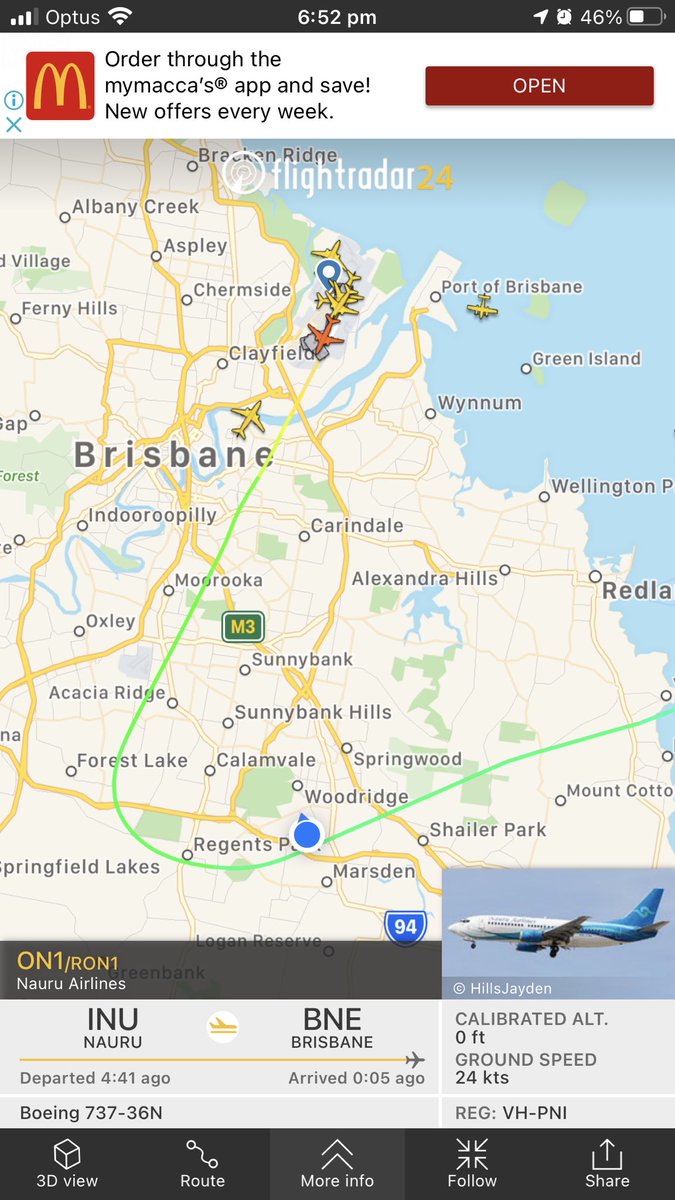 hitower11's tweet photo. @treadheavily_1 Heard it in Logan. Tracked it on an app, it landed ok. https://t.co/JM01oKZr2s