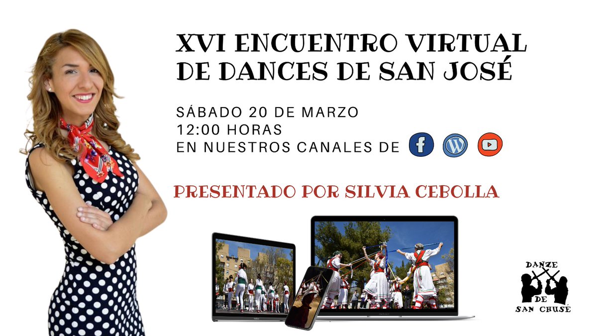 Mañana tendrá lugar nuestro XVI Encuentro de Dances que este se va a realizar de manera digital. Todo ello gracias a la APP de <a href="/ARANOVA/">ARANOVA: Audiovisual Software Factory & Lab</a> #LocalReporter 

Además contaremos con una presentadora de excepción, <a href="/silviacebolla/">Silvia Cebolla</a> que conducirá este evento tan especial.