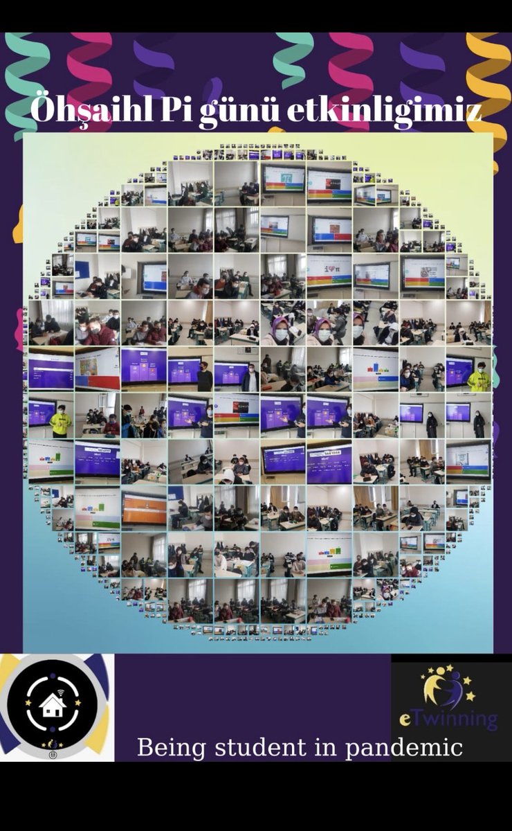 ETwinng's tweet photo. "BEİNG STUDENT IN PANDEMIC "
ÖZEL HAREKAT ŞEHİTLERİ A.İ.H.L öğrencilerinin yapmış olduğu Kahoot uygulaması ile Pi günü etkinliği 
@eTwinningDestek
@etwinning_s
@etwzonguldak
@eTwinning78
#etwinning 
#etwinningdestek 
#etwinningtürkiye 
#etwinningdestek https://t.co/jBa20TPM3N