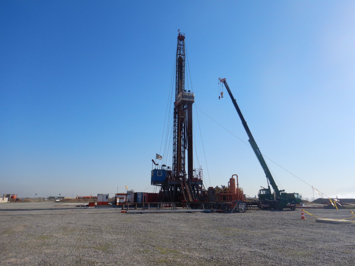ForzaPetroleum's tweet photo. Drilling the Zey Gawra-5 well targeting the Tertiary reservoir of the Zey Gawra field. January 4, 2021. https://t.co/BG3ewym6Hu