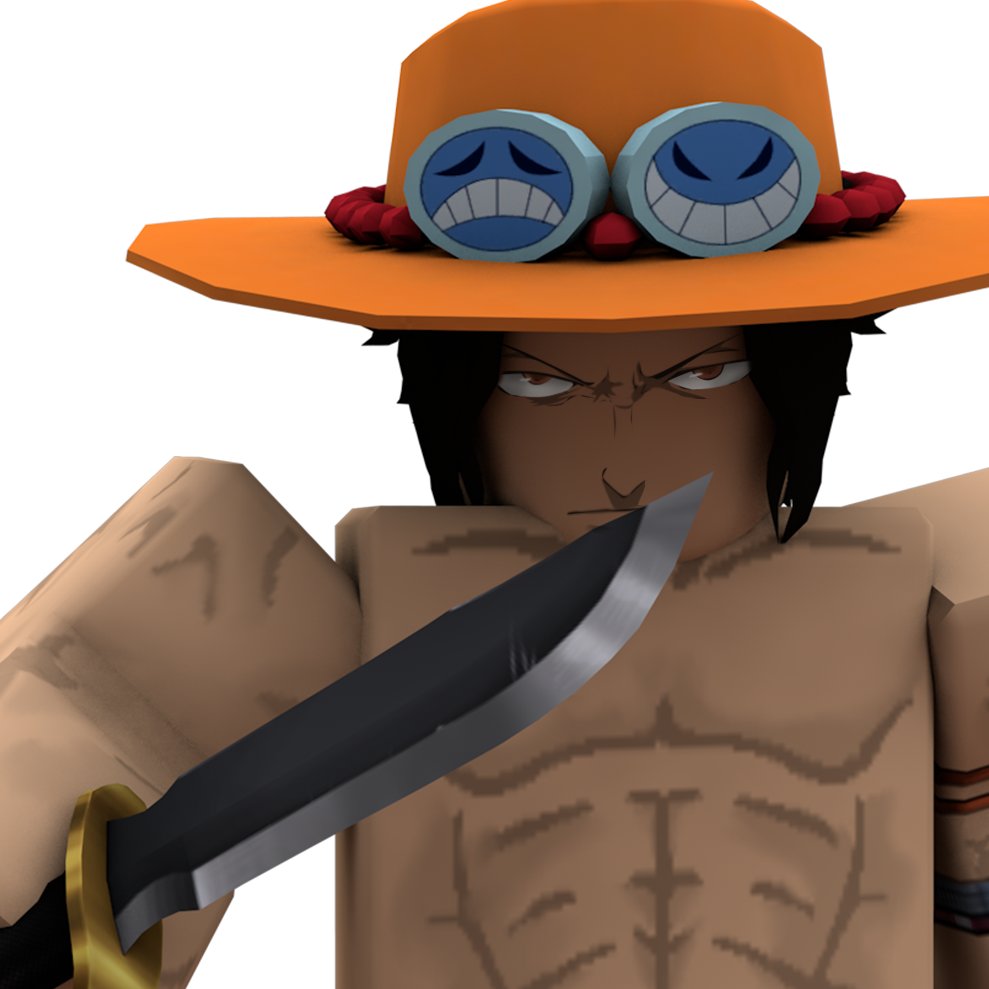 FIZ A SKIN DO PORTGAS D. ACE DO ONE PIECE no ROBLOX 