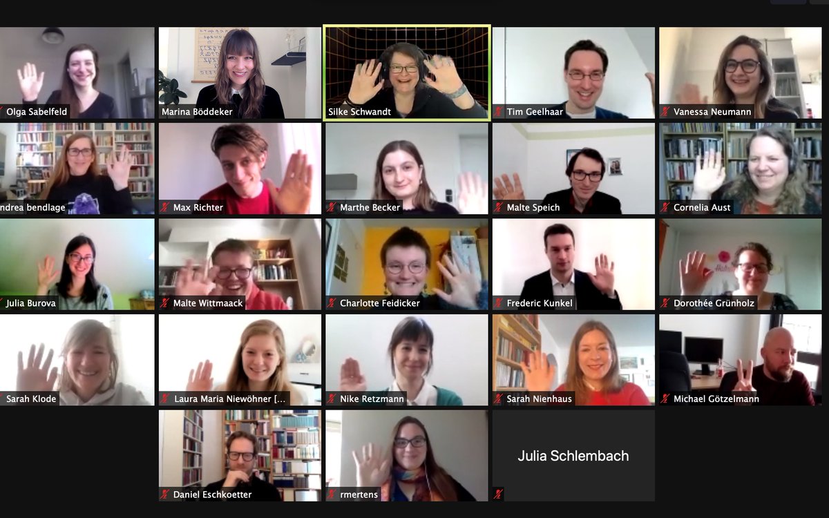 sfb_comparing's tweet photo. Guten Morgen aus dem @sfb_comparing: Die Gruppe der Young Researchers des SFB 1288 trifft sich heute zum digitalen Brunch. 😀🌞 #digitalerbrunch #sfb_comparing #huhu https://t.co/GfZhXzPBfZ