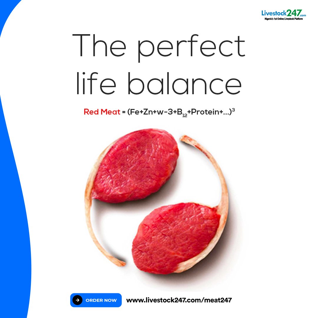 Livestock247ng The Perfect Life Balance Red Meat Fe Zn W 3 B12 Protein Livestock247 Livestock Livestockfarming Livestockbusiness Agritech Farming Agriculture Meat Protein T Co Snpmgqxoak