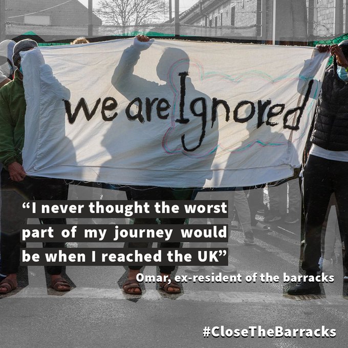 📢I’m supporting the Day of Action to #ClosetheBarracks   

Penally is closing, Napier must too

We should have a fair &amp; compassionate asylum system, giving people safe &amp; legal routes to seek asylum &amp; Govt funding so they can be housed in communities when they arrive here