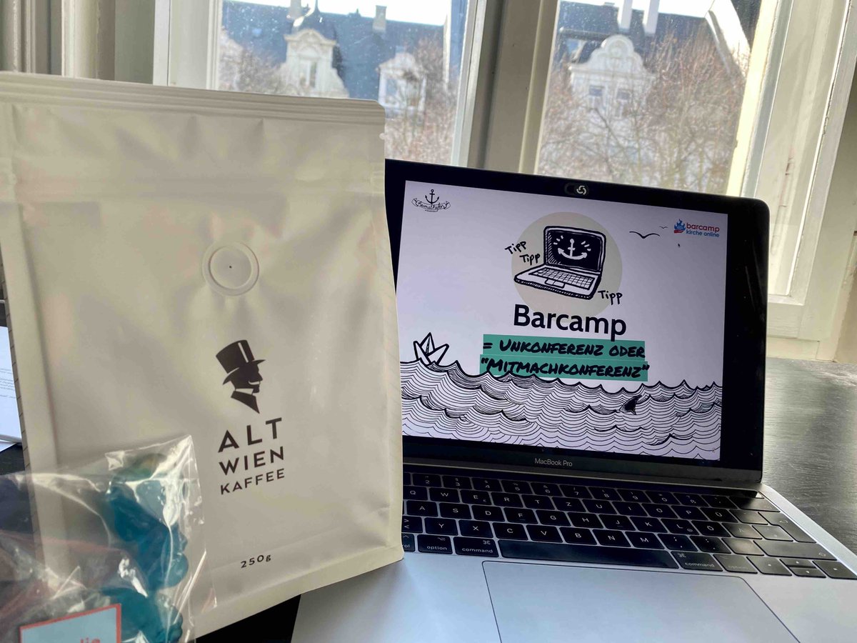 Pünktlich angekommen: die #GoodieBag für das #Barcamp #bcevangat heute: mit Wiener #Kaffee gut gerüstet - auch wenn die Moderation bis Freitag um 22h geht. #letsdothis
Du willst auch mal? heimathafen-wiesbaden.de/e-vents