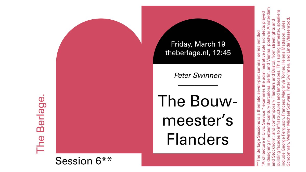 TheBerlage's tweet photo. This afternoon at 12:45 former Flemish Government Architect, Peter Swinnen will lecture on the Open Call and provide his reflections on this process through the lens of an exemplary case study, as part of our series "Architecture in Civic Service."

https://t.co/rhQznkx17l https://t.co/FNMczDdJZz