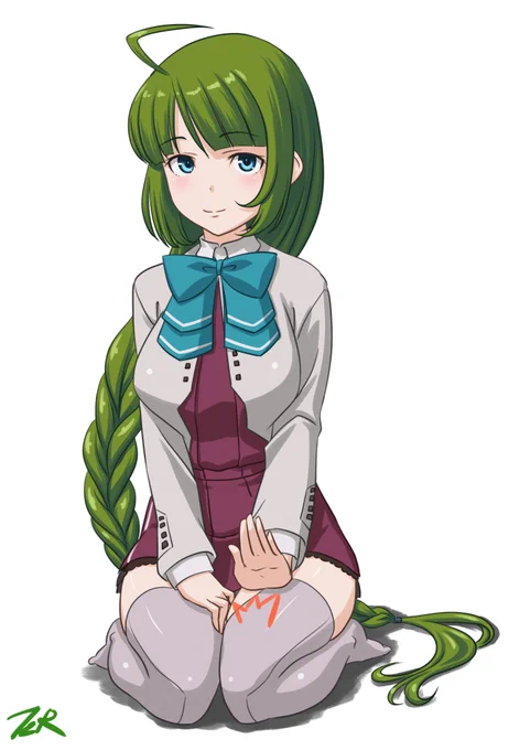【ラクガキ】無言で膝枕に誘う夕雲
忙しい時や面倒くさい時は巻雲に代行を頼む
こともある 
