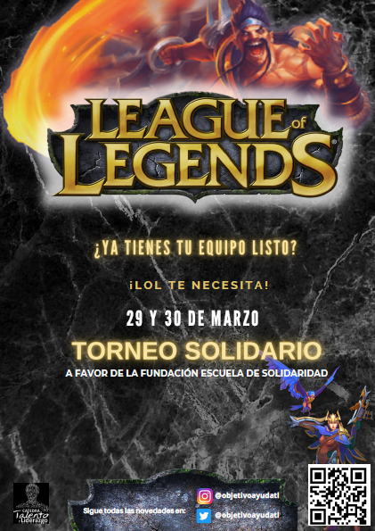 objetivoayudaTL's tweet photo. 📢Abiertas las inscripciones para el Torneo #solidario de #LoL (29/30-3) para la @FESGranada 🫂, en el que colabora @FcceeUgr😄

ℹ️📄Reglamento del torneo: https://t.co/7uMOcZ2RN2
 📲Podéis encontrar el enlace de inscripción en el documento. https://t.co/sSH4QLSGvS