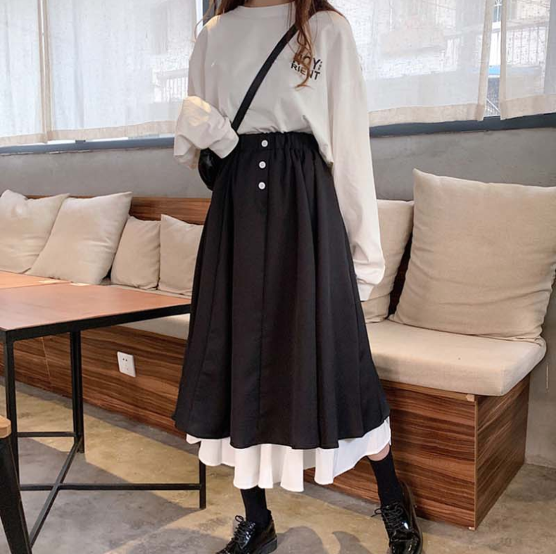 Wear_Blossom's tweet photo. [RT추첨]

🌸흑백 레이어드 스커트🌸

흰색 스커트에 검은색 스커트를 레이어드한듯 보이는 멋스러운 스커트에요🖤

퍼지는 실루엣이 예뻐서 웨어블라썸에서 많은 사랑 받은 상품이랍니다!

많은 요청 받고! 마지막으로! 돌아왔어요🙆‍♀️🔥

사이트https://t.co/ldRCtn0Zzh
블로그https://t.co/Sh3k1s3usi https://t.co/Dsa7jypqIO