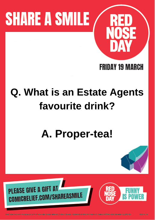 Seeing as today is <a href="/comicrelief/">Comic Relief</a> #RedNoseDay, why not #ShareASmile and donate a few quid if you can as well? #EstateAgent #LettingAgent #Property