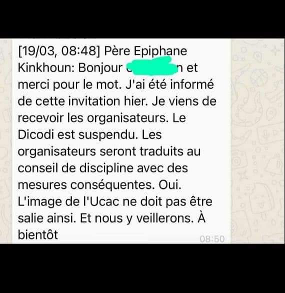 TendanceActu's tweet photo. Des étudiants de l'Université Catholique au Cameroun suspendus pour avoir invité Nathalie Koah à leur conférence.
C'est bien ou c'est pas bien?
#TendanceActu
#InformToBuild
#InformePourBâtir https://t.co/kQIu8d2nIH