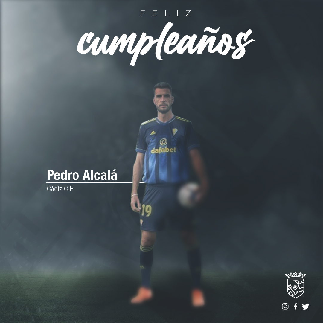 🗓🎂 | ¡Feliz cumpleaños, @Alcala__! 🍰💛 El futbolista mazarronero del @Cadiz_CF cumple 32 años. ¡Felicidades 🤝! Un 'abrazo' fuerte, Pedro 😊.