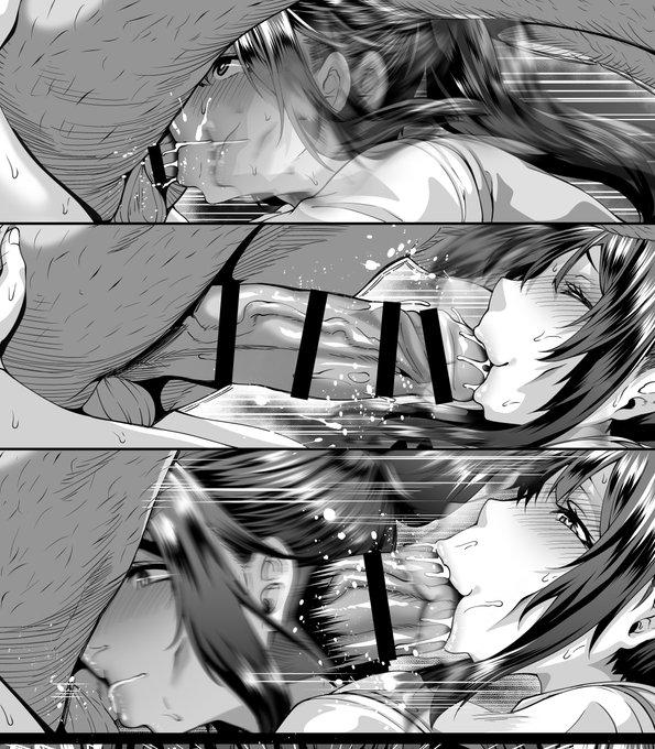 残像加工してて楽しい。明日にはファンティアに催眠漫画の続き投稿できそう。大体4日で6～8Pのペースだなぁ。プロット組まずに思いついた構図で描いてたらフェラだけで12Pも使ってる、やばいけど楽しい。 