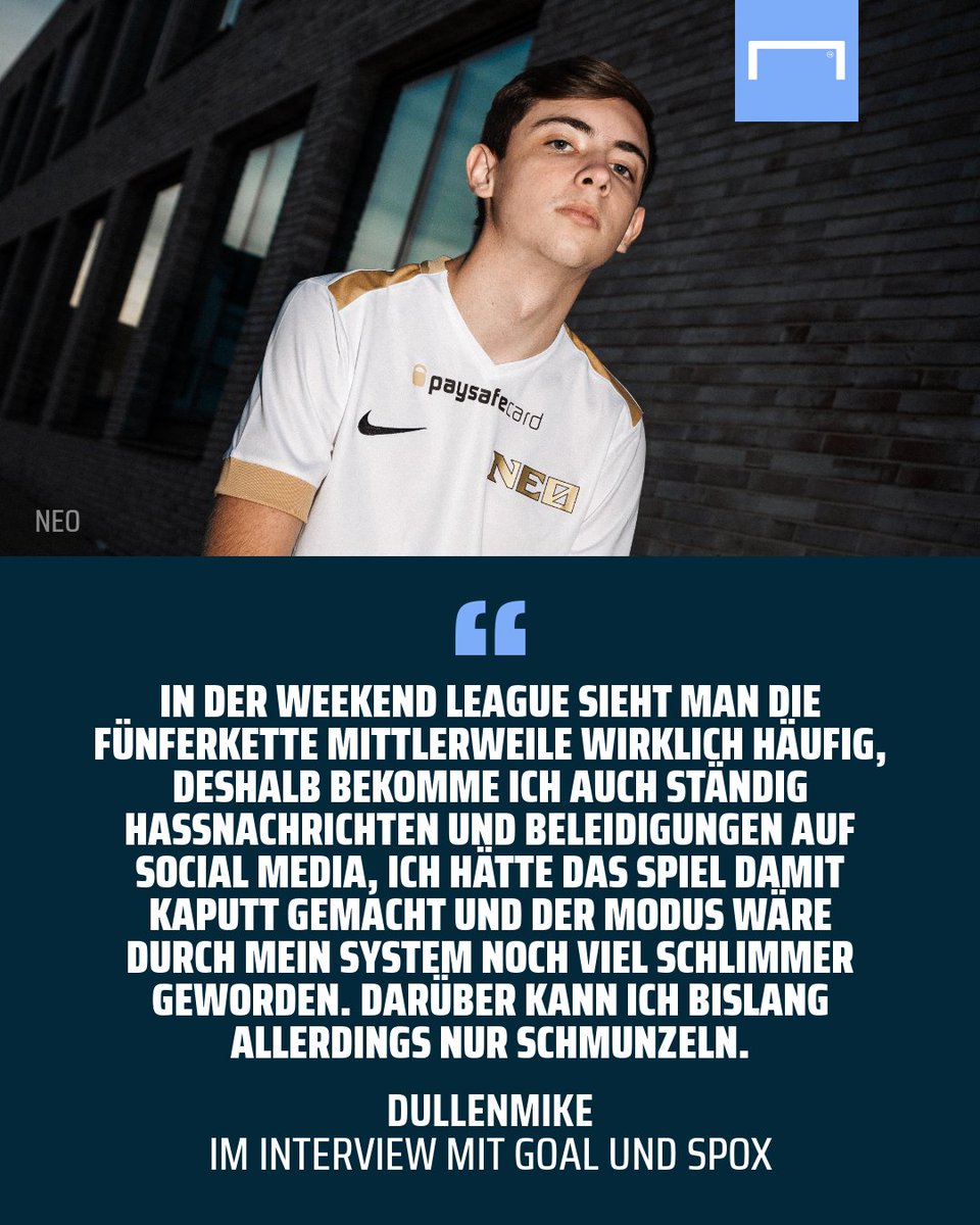 daniel_nutz's tweet image. Entspanntes Gespräch mit @DullenDike über sein Leben als E-Sportler, mögliches Scripting in der Weekend League, Trainingsmethoden als FIFA-Profi und die Verbreitung der von ihm erfundenen Fünferkette: 🎮👉bit.ly/3s64pmT @GoalDeutschland @spox