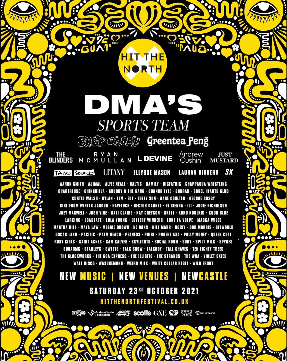 LIVE MUSIC WILL RETURN🔊 Check out our INCREDIBLE lineup below including @dmasmusic @SportsTeam_ Greentea Peng and SO many more 💥. Tickets here 👉🎟 bit.ly/HTN2021