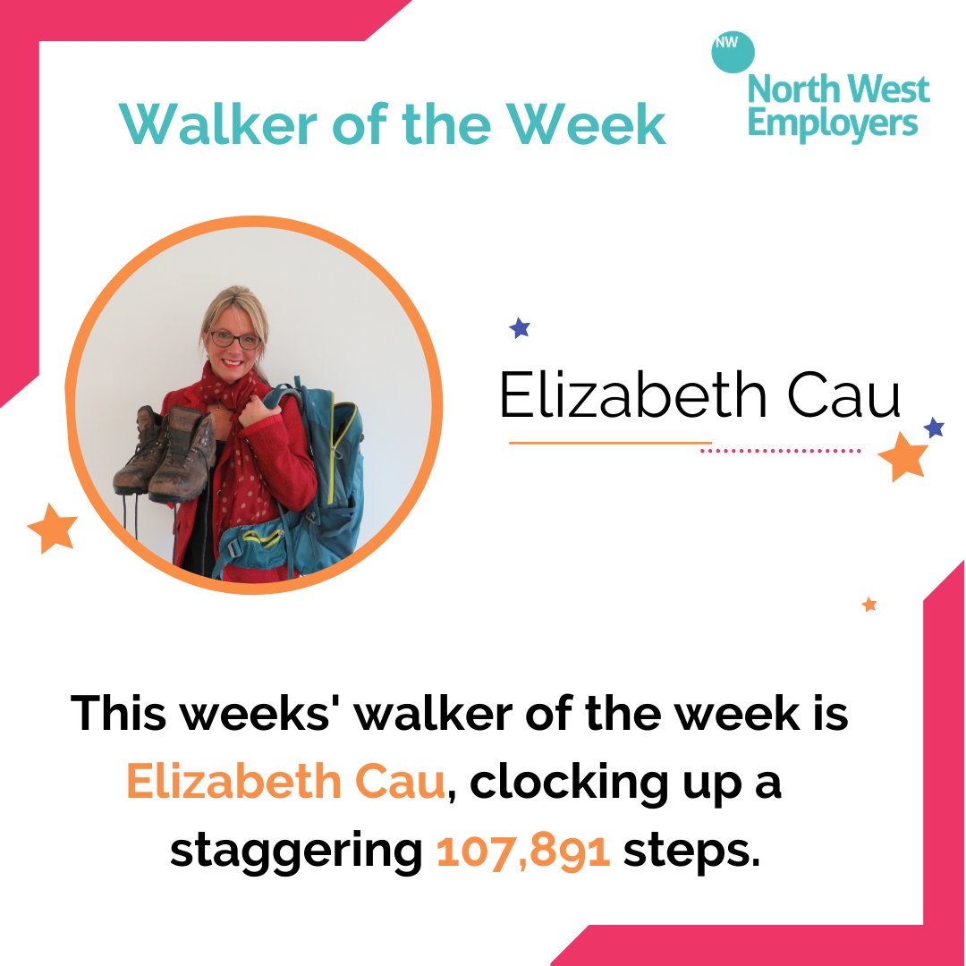 NWEmployers's tweet photo. Well done to our #WalkerOfTheWeek Elizabeth.
 
Walking is a COVID-safe activity - Outdoor activities are a safe way to exercise in the current climate. Always check the government guidelines before you head out. @CR_UK #WalkAllOverCancer https://t.co/nmcY0z2vPe