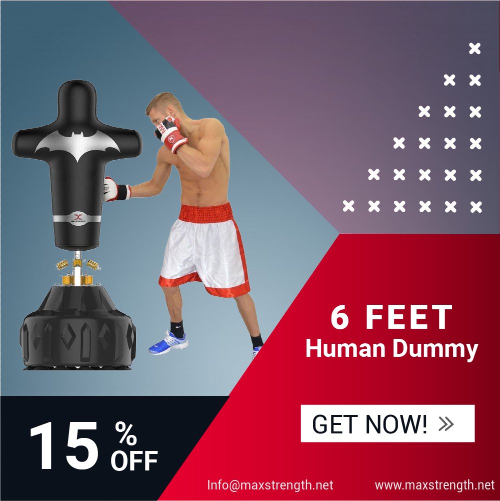MaxstrengthUK's tweet photo. MAXSTRENGTH 6ft Human Punch Bag with Strong Base, Its Human vs Human Now you can fight with human without hurting him #FreeStyle #Punching #KickBoxing #Training #boxingworkout #Maxstrength
https://t.co/3Nx2A3nuvq https://t.co/aBVLUQM3ka