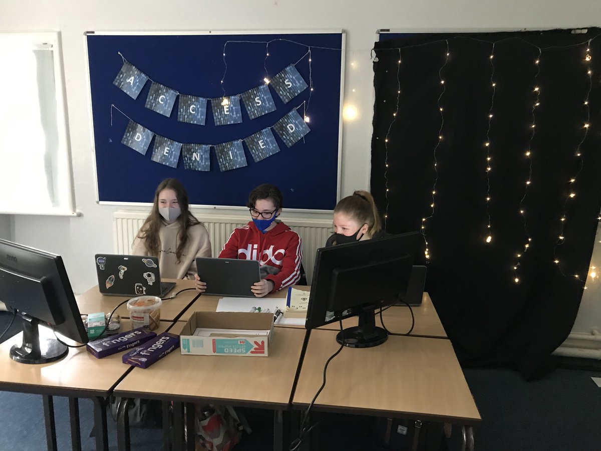 skiptongirls's tweet photo. Good luck to our students in the #Cyberfirst @NCSC semi finals today! Carys, Ruby and Caitlin are ready!!#STEM #girlsinstem #girlscancodetoo https://t.co/Avx80ImQmP