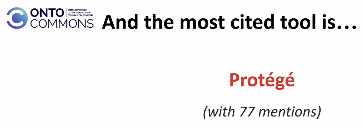 Clement Jonquet (@jonquet_lirmm) on Twitter photo <a href="/ontocommons/">@OntoCommons</a> poll before the workshop: and 20 years after <a href="/protegeproject/">Protégé Project</a> is still the most mentioned tool ! Congrats to BMIR and the Musen’s lab at <a href="/Stanford/">Stanford University</a> <a href="/ontocommons/">@OntoCommons</a> poll before the workshop: and 20 years after <a href="/protegeproject/">Protégé Project</a> is still the most mentioned tool ! Congrats to BMIR and the Musen’s lab at <a href="/Stanford/">Stanford University</a>