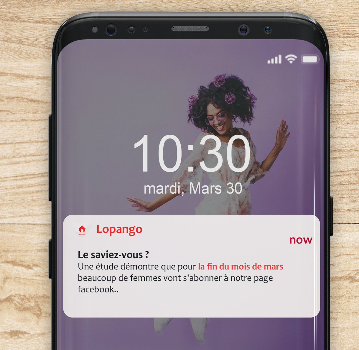 LopangoApp's tweet photo. le saviez-vous?
 Une étude démontre que pour la fin du mois de mars beaucoup de femmes vont s'abonner à notre page facebook.

#WeConnect #BeTheHotspot #Lopango #internetgratuit https://t.co/gjuwyVoco0