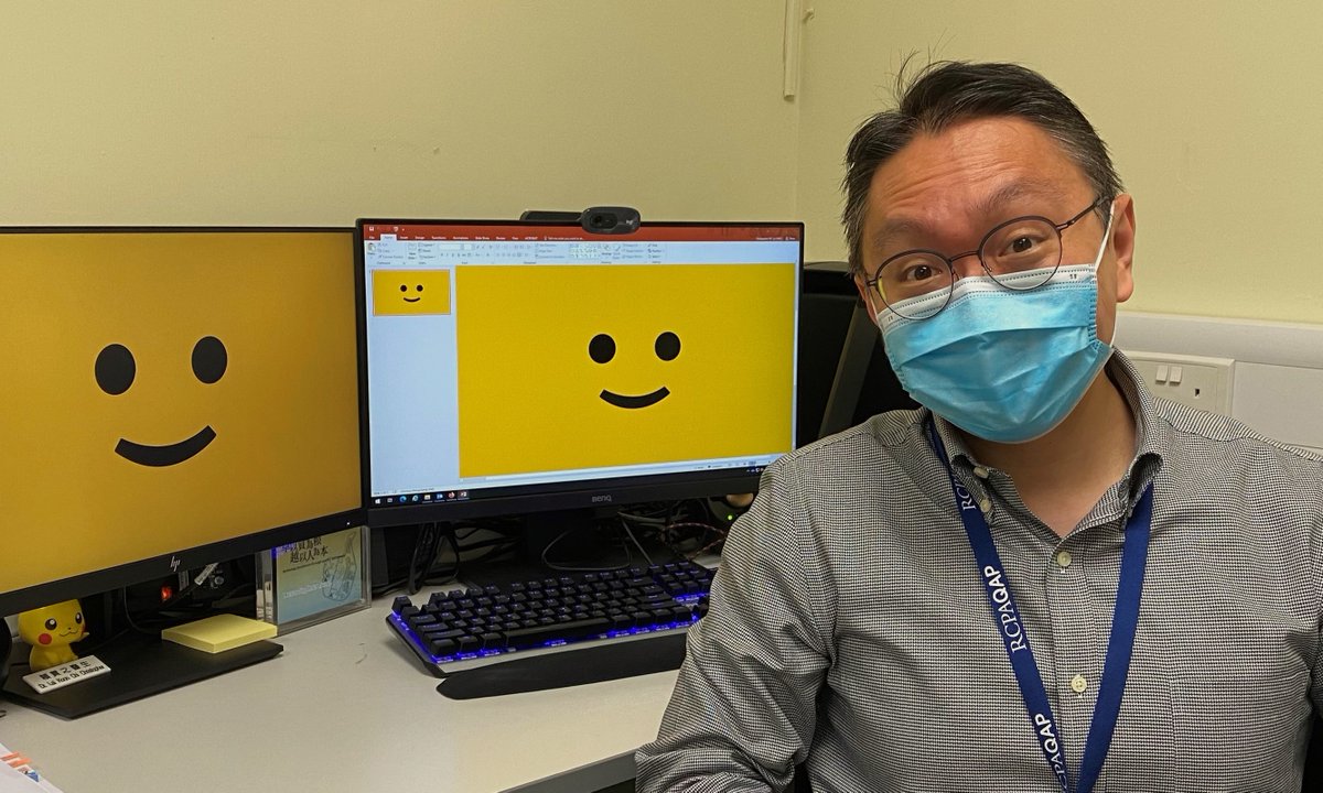 March 20th is the International #DayOfHappiness - Smile behind mask #smize can still convey happiness!! (even when you are working in front of your PC @CUHKMedicine) 

Let people #CUsmile. Be a JOY super-spreader!!