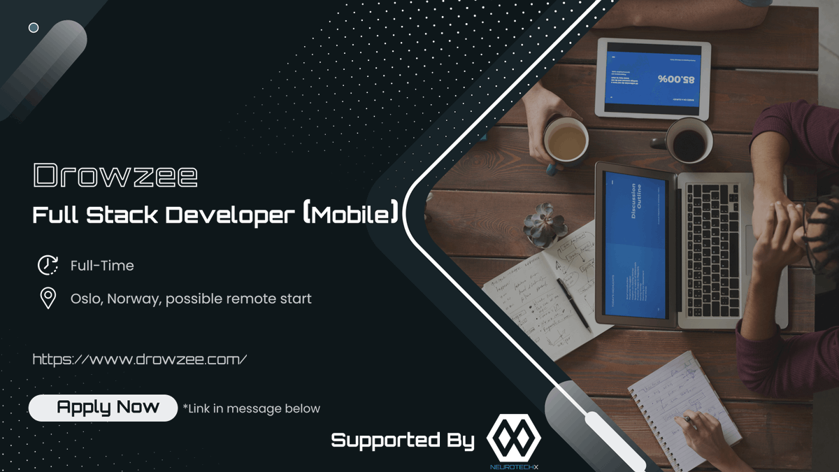 NeuroTechX's tweet photo. Drowzee is looking for a Full-stack developer with experience in Flutter, PHP, and Python. If you're interested in running experiments in the field of sleep, then use this link to apply: https://t.co/3B8wQHNUMS
#NeurotechJob #SleepTech #Python #PHP https://t.co/dFBWGYUok9