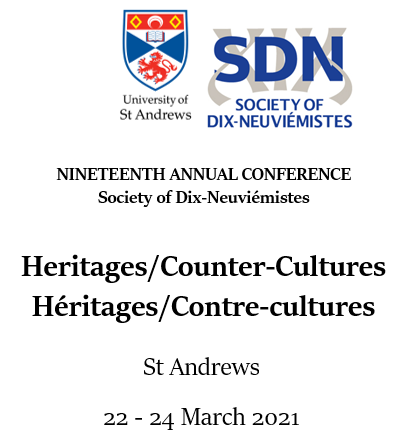 UK_SDN's tweet photo. Not long until #SDNStAndrews2021 - Heritages and Counter-Cultures / Héritages et Contre-Cultures. We're looking forward to seeing everyone on Monday, even if through a screen. For information on how to register and the full programme, see our website:

https://t.co/XoVPDlIRM8 https://t.co/hAEMZqm36d
