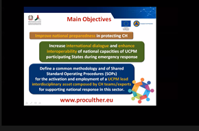 ProcultherP's tweet photo. @ProcultherP intervention going deeper #Reinforcing #CulturalHeritage #Protection within #UnionCivilProtectionMechanism at #International #Conference #Solidarity #CulturalHeritage #protection @NSK_Zagreb @DPCgov @SecCivileFrance @jcyl @proteccioncivil @AFAD @ICCROM @csmontesca https://t.co/iRsKHZfTvm