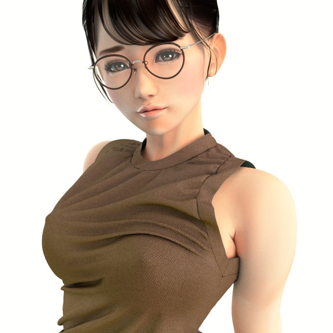 やわらかノーブラおっぱいと薄手の服🥰 