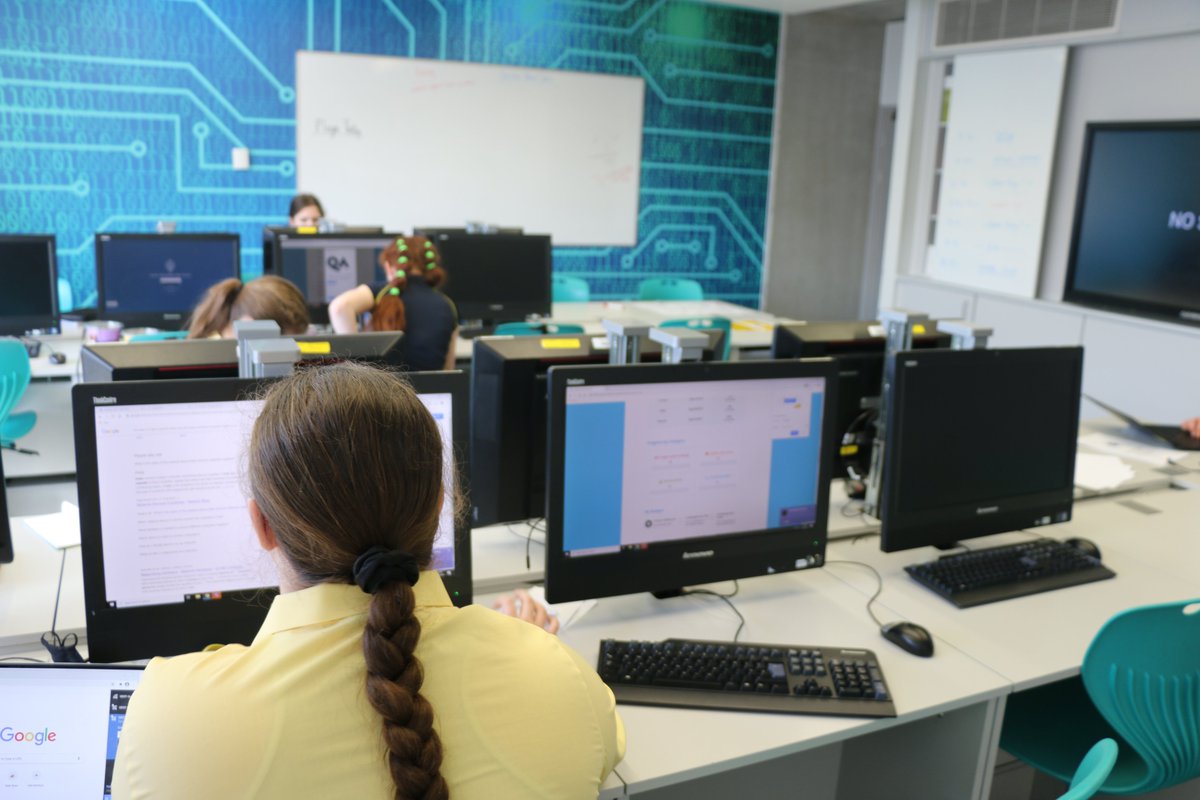 SHHSforGirls's tweet image. Game play begins for Eleanor, Leila, Chiara and Matilda in Year 8, as the regional semi-finals of the @NCSC #cyberfirst competition get underway. Go Team Frissyn!  #wheregirlslearnwithoutlimits #openingminds