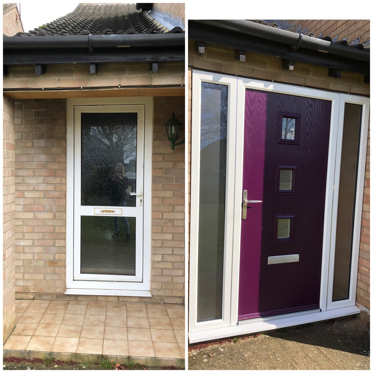 Beautiful new front entrance door, creating an internal porch area to this property. Looks stunning.