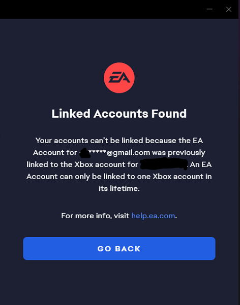 Boozley69's tweet photo. @EA Why can't we change Xbox accounts linked to EA account? I now can't play any EA games through GamePass because of another account that's been dormant for 10 years! https://t.co/eEp6AgLBJS