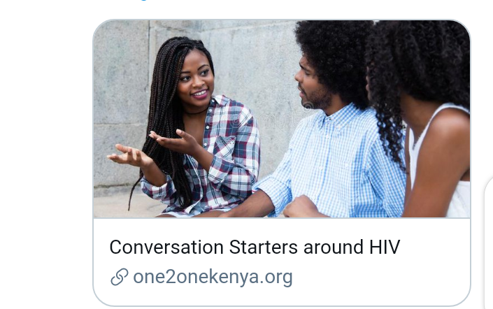 GeeOtieno's tweet photo. How to start conversation around HIV, without judgemental or discrimination
#bonganaone2one 
#one2oneke
@YouthVoiceMatt1 
@pyctKE 
@YoungMindsUK https://t.co/wWs1puhd18