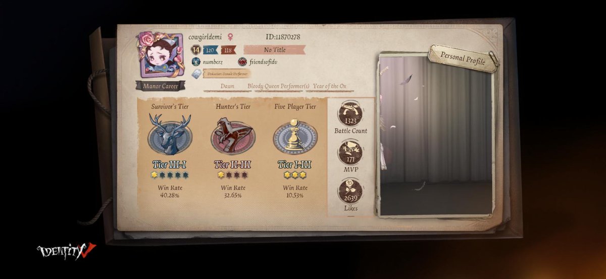 himik0w0's tweet photo. I'm playing Identity V. Fancy a game? https://t.co/kNcGoObptD