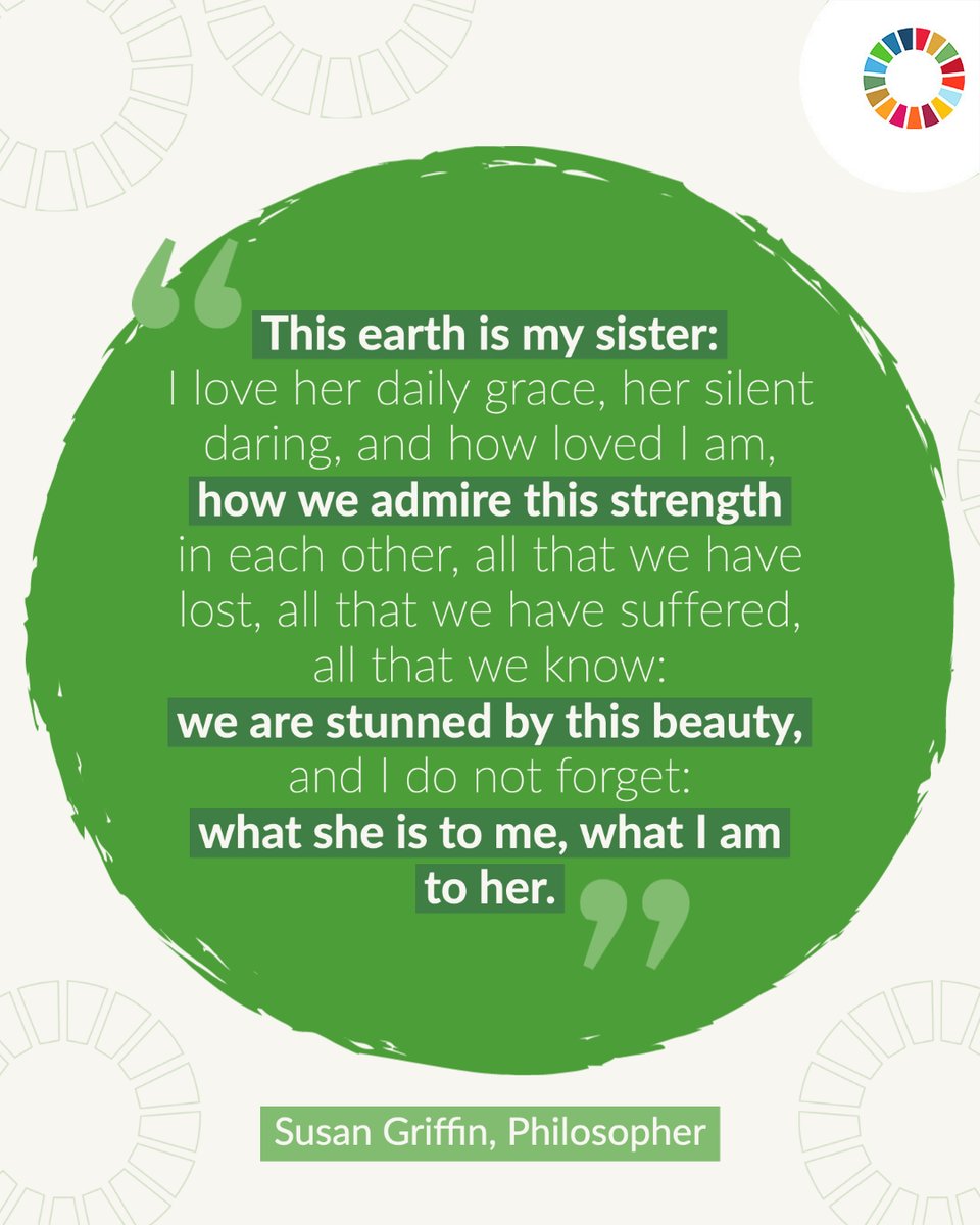 TheGlobalGoals's tweet photo. Happy Friday, a little reminder that Mother Earth is all we have, we have to look after her. 💚💚💚 

#GlobalGoals https://t.co/BcFuFKkCD4