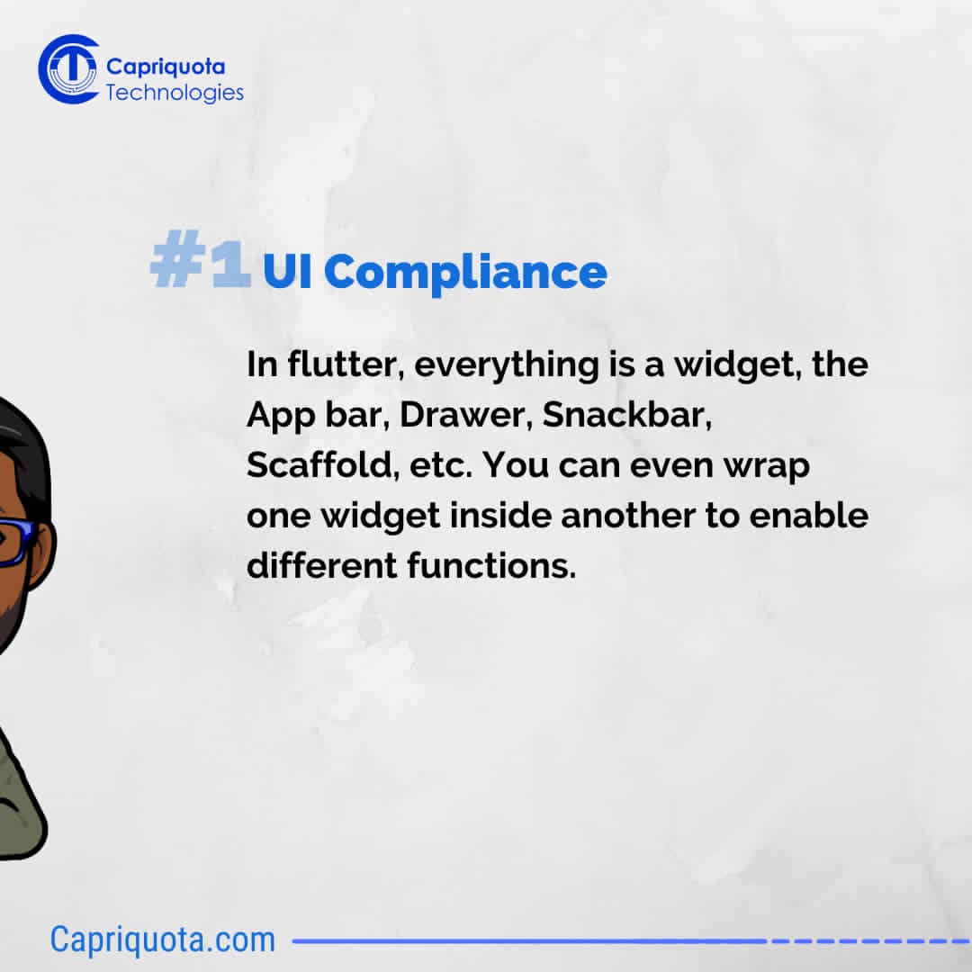 capriquota's tweet image. 𝗥𝗲𝗮𝘀𝗼𝗻𝘀 𝗶 𝗰𝗵𝗼𝗼𝘀𝗲 𝗙𝗹𝘂𝘁𝘁𝗲𝗿 𝗰𝗼𝗱𝗲.
I have worked with different IDE's to develop my projects but this are the reasons I am switching to flutter code.
Swipe >>>>
Follow @capriquota for more contents
#capriquota #flutterdeveloper #fluttercode