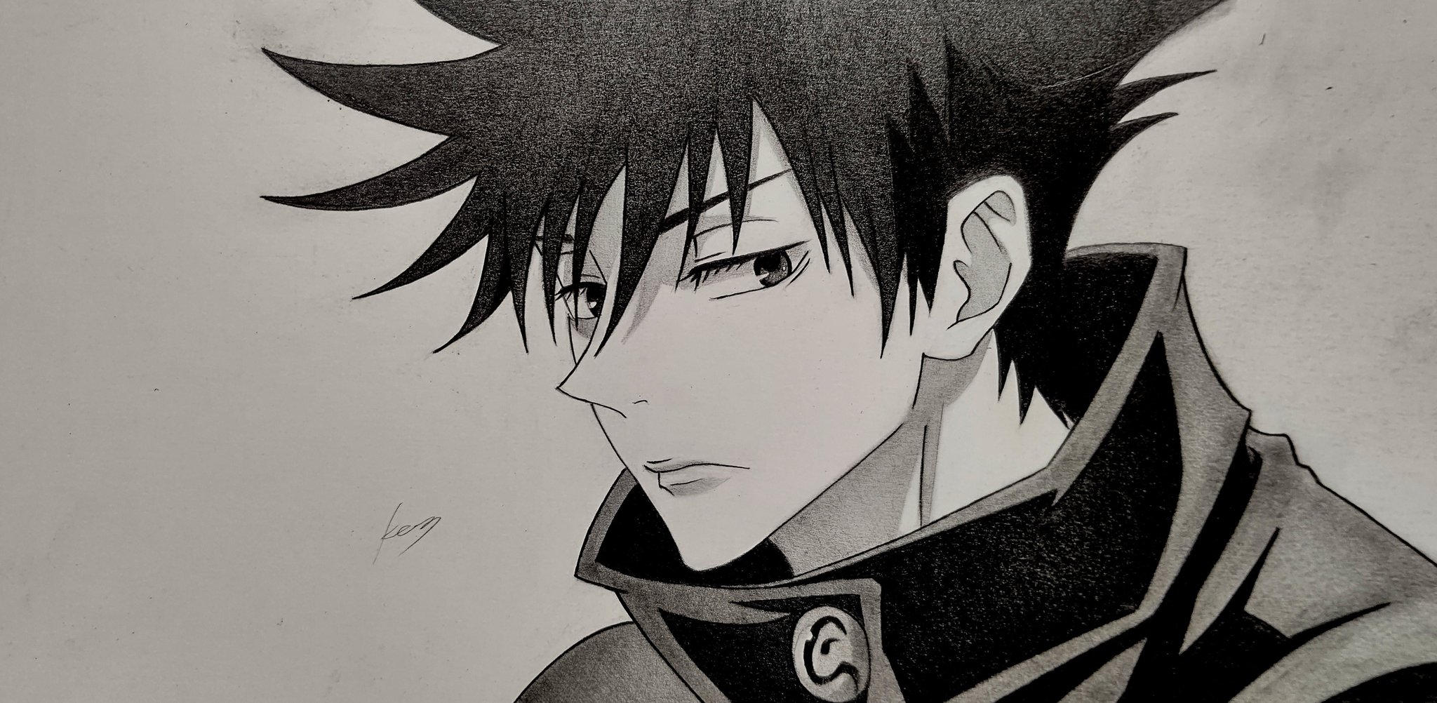 Ke 3 呪術廻戦 シャーペンで 伏黒くんを描きました 伏黒恵 呪術廻戦イラスト シャーペン画 模写 アナログ 絵描きさんと繫がりたい T Co W8rpyc1glg Twitter