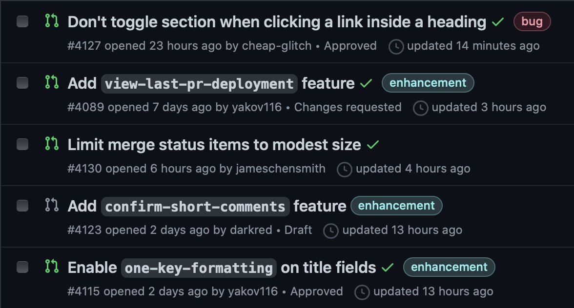 fregante's tweet image. GitHub started natively parsing `backticks` in issue/PR titles, finally importing a 2019 Refined GitHub feature 🎉 github.com/sindresorhus/r…