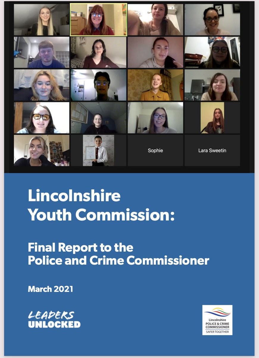 Lincolnshire Youth Commission final report is out! After two National lockdowns and over 90+ delegates at their conference. This is the result of 9 mouths hard work by LYC members . So Proud of everyone!!!👏👏👏 Checkout LYC recomendations 👇👇👇👇 lincolnshire-pcc.gov.uk/your-pcc/youth…