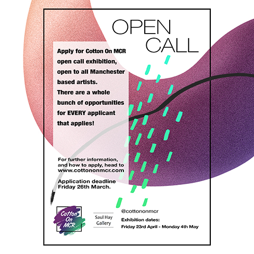 LAST DAY TO ENTER! If you want to be a part of an amazing, re-launch exhibition at @SaulHayFineArt, then apply to our open call. Open to all Greater Manchester artists. Deadline midnight! bit.ly/3eT15rp #opencall #artistopencall #exhibitionopencall #cottononmcr