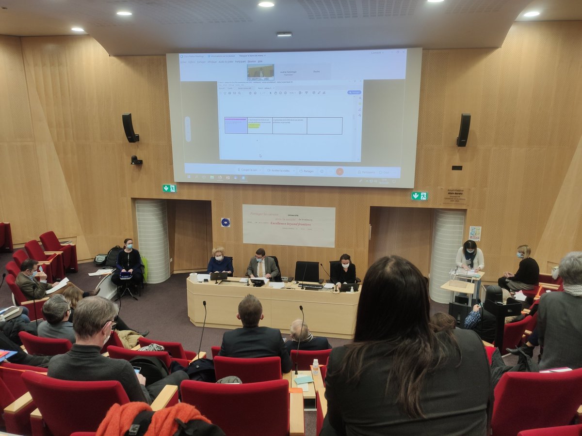 Les élu-e-s étudiant-e-s de l'<a href="/AFGES/">AFGES, les Étudiant-e-s d'Alsace</a> sont présents au Conseil d'administration pour élire le #président de l'<a href="/unistra/">-</a> et désigner les représentant-e-s dans les différentes commissions ! (cc <a href="/DelenaClara1/">Delena Clara</a> <a href="/DelenaKathy/">Kathy_AFGES</a>)