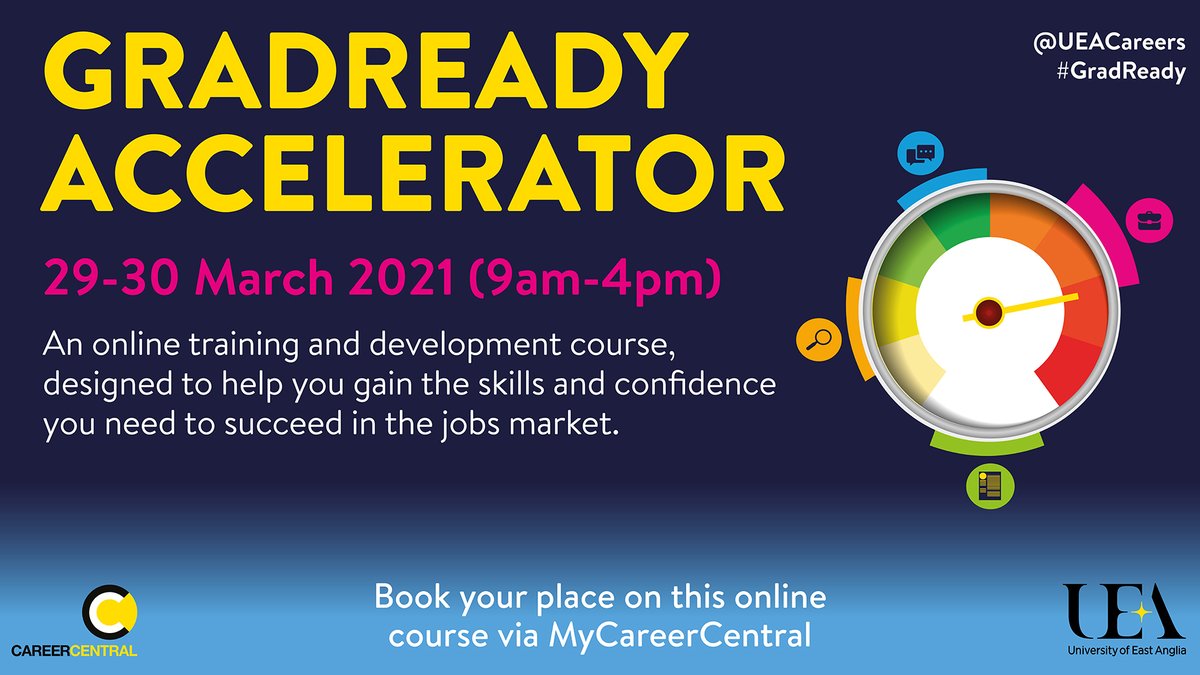 Calling all final year students - GradReady Accelerator is coming! Join our free 2-day intensive training and development course and start building skills for the workplace now. 
Sign up now: bit.ly/2MjyNe5