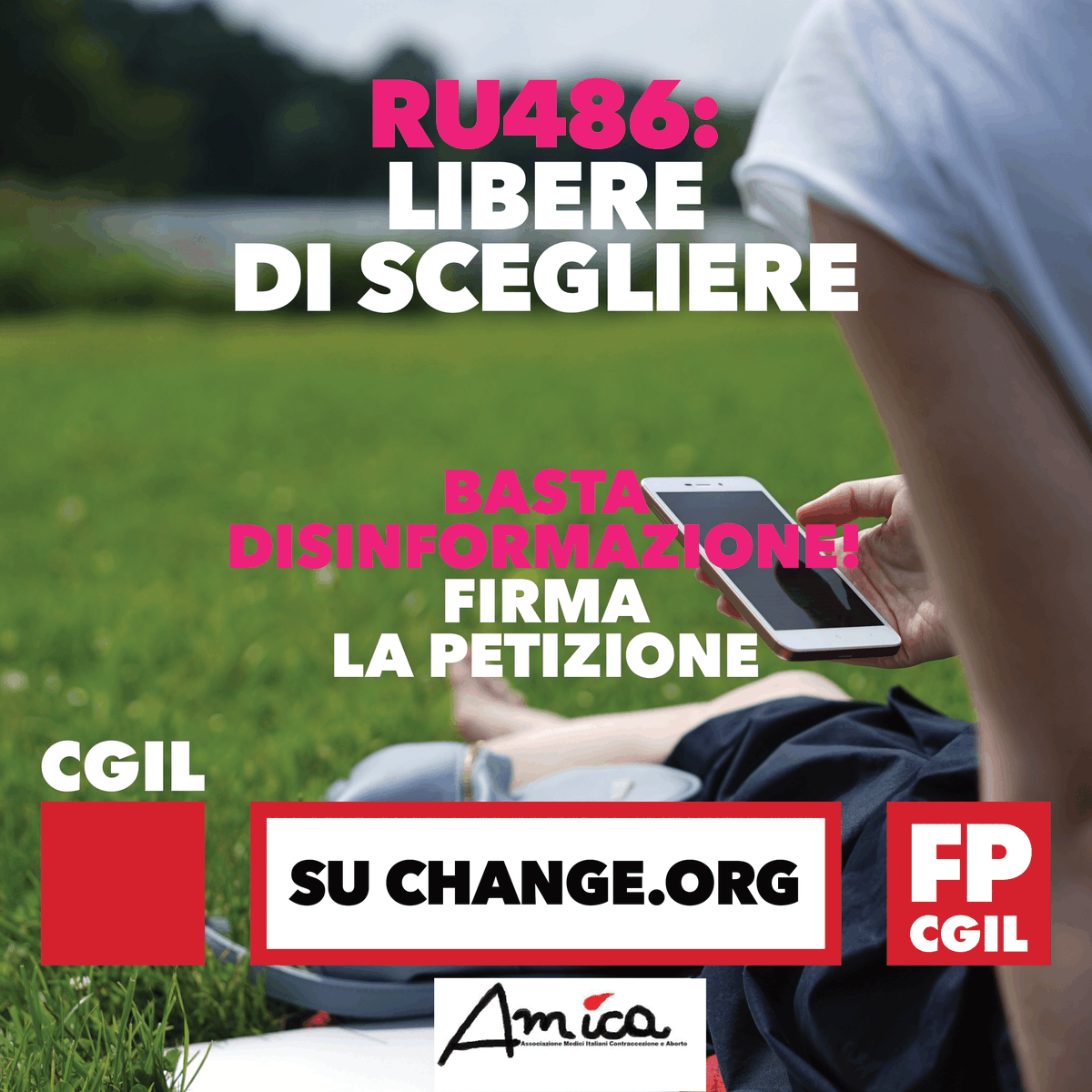 🔴 ABBIAMO RAGGIUNTO QUASI 33.000 SOSTENITORI!
La battaglia per i diritti è una battaglia di tutti ❤

👉 UNISCITI A NOI, 𝙛𝙞𝙧𝙢𝙖 𝙡𝙖 𝙥𝙚𝙩𝙞𝙯𝙞𝙤𝙣𝙚 per lasciare alle donne la libera scelta sull'interruzione volontaria di gravidanza: chng.it/LpY6G9Kkrx