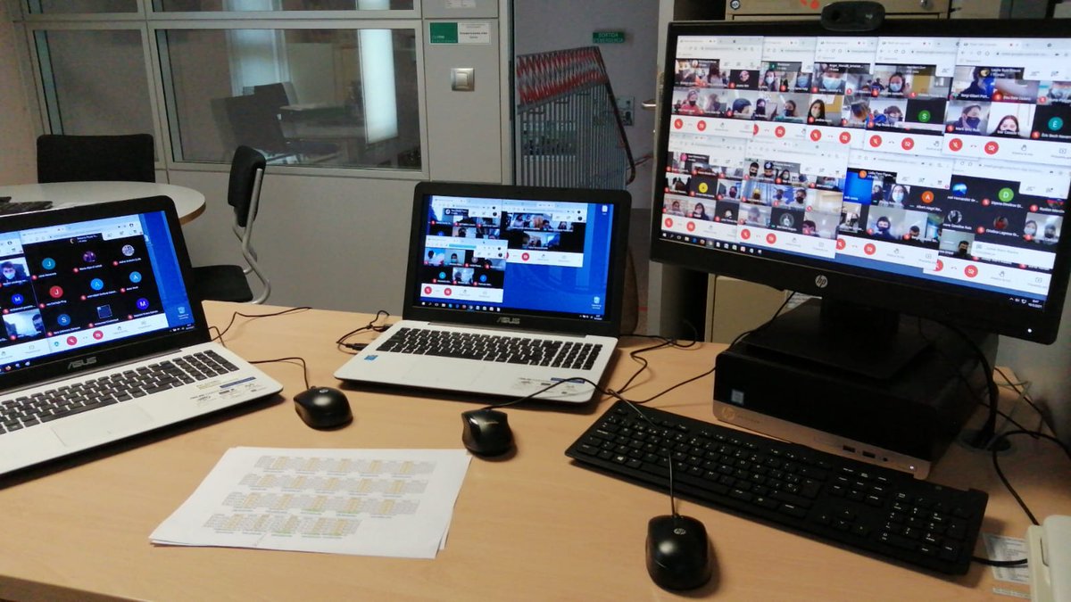 Avui hem començat el dia donant suport tècnic al English Time for women – First Virtual Congress. sites.google.com/xtec.cat/engli… 20 meet simultanis per debatre entre 73 grups de 5 instituts de l'Alt Empordà. <a href="/INSMonturiolFIG/">INS Narcís Monturiol</a> <a href="/Cendrassos/">INS Cendrassos</a> <a href="/insvilafant/">insvilafant</a> <a href="/IEmpuriabrava/">ie_empuriabrava</a>  <a href="/sallefigueres/">La Salle Figueres</a>